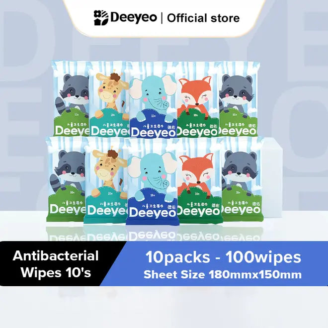Deeyeo Children's Sanitary Wipes 10pcs