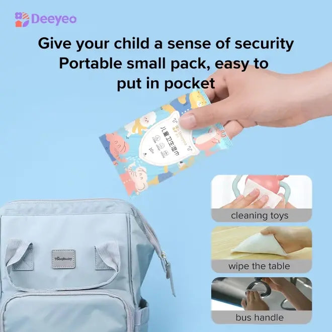 Deeyeo Children's Sanitary Wipes 10pcs