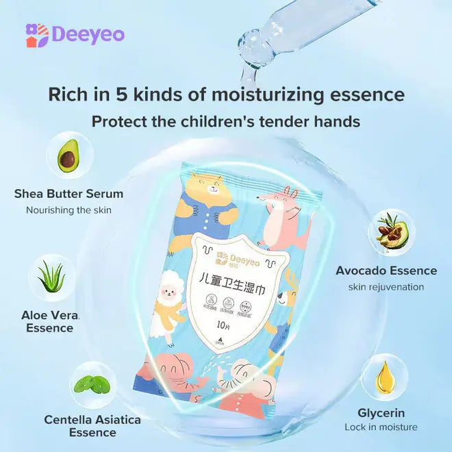 Deeyeo Children's Sanitary Wipes 10pcs