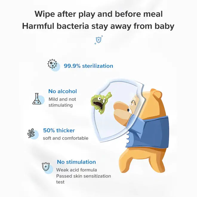 Deeyeo Children's Sanitary Wipes 10pcs