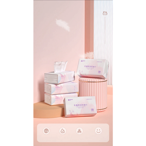 Deeyeo Baby Lotion Tissue 120pcs*5packs