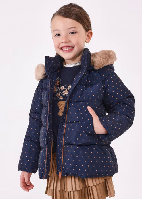 Mayoral Polk Dots Jacket - Marino 4411