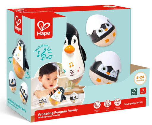Hape Wobbling Penguin Family E0136
