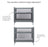Breathable Baby Standard Baby Mesh Crib Grey 52114