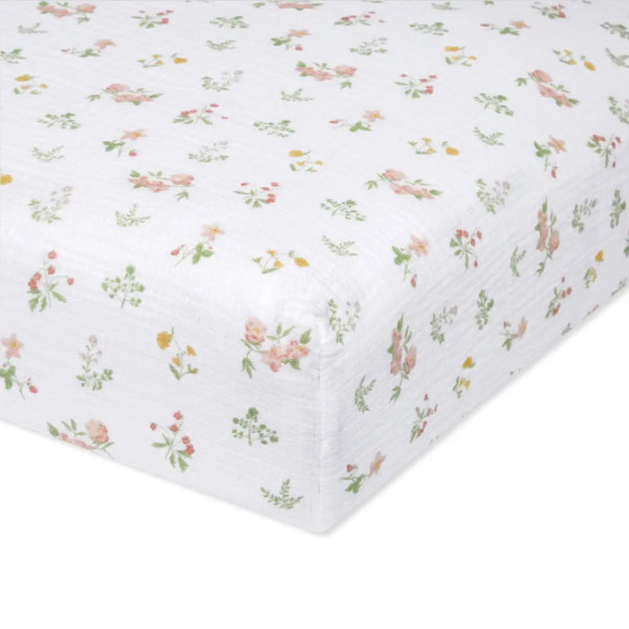 Aden + Anasis Muslin Crib Sheet - Country Floral