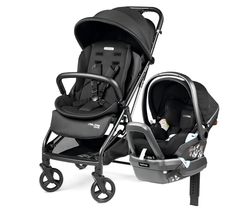 Peg Perego Selfie Plus + 4/35 Lounge Bundle - True Black