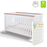 Pali Botticelli Crib (White/Walnut) + Simmons Cocoon Mattress Bundle