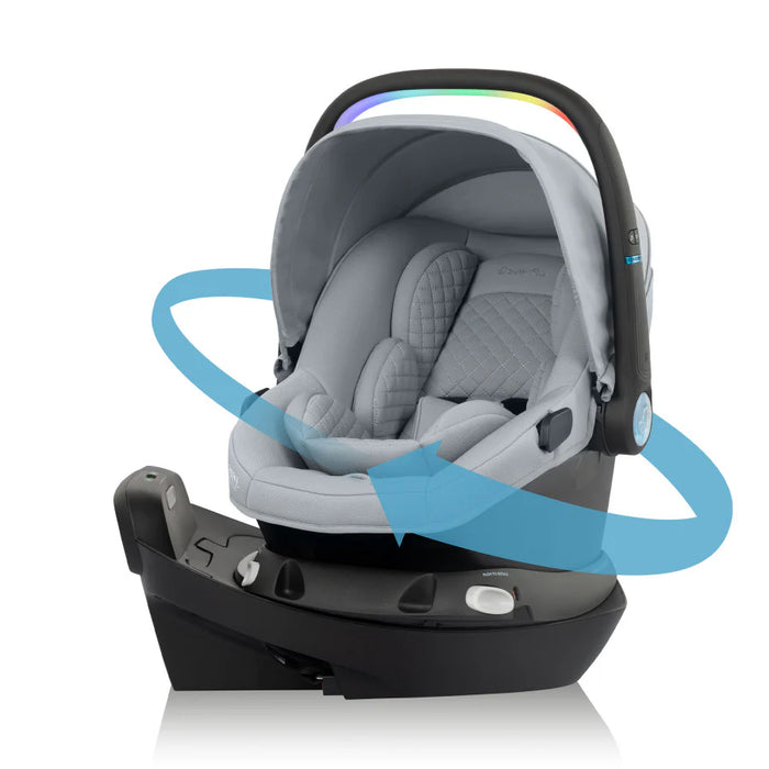 Revolve180 LiteMax NXT Rotational Infant Car Seat w/SensorySoothe - Quartz