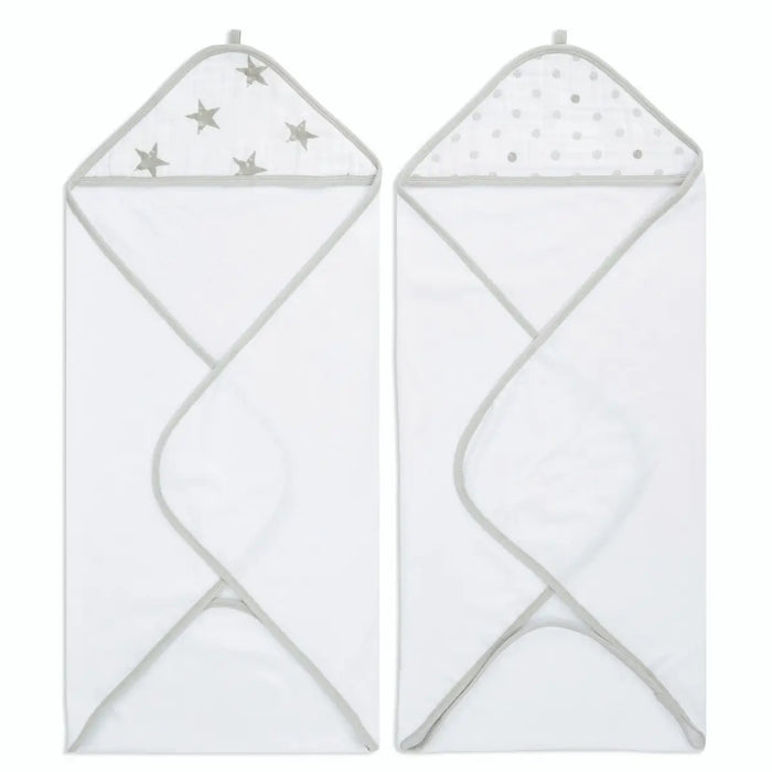 Aden + Anasis Muslin Hooded Towels 2pc - Dusty