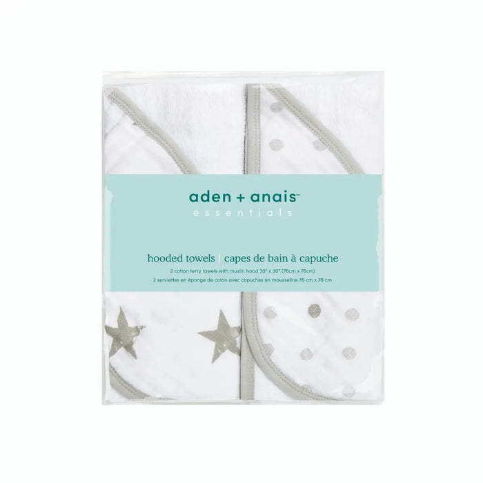 Aden + Anasis Muslin Hooded Towels 2pc - Dusty