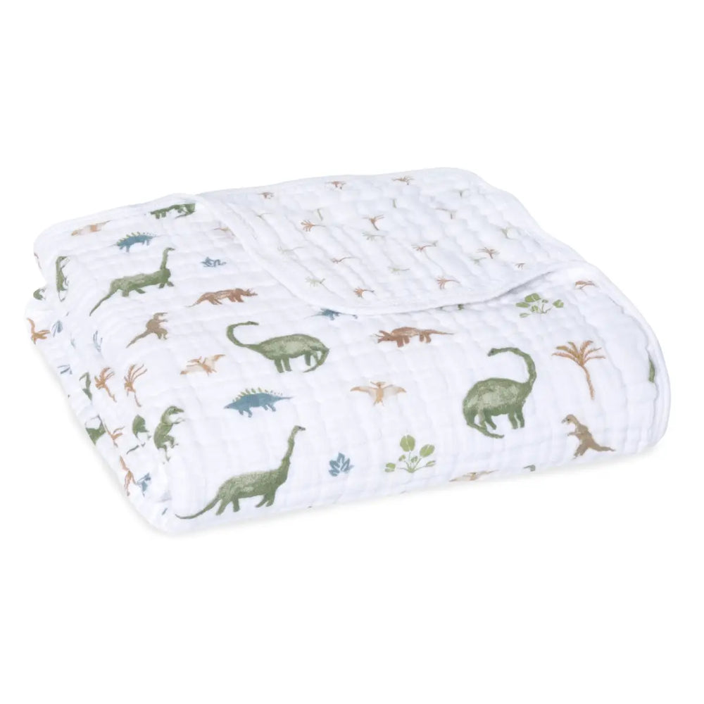 Aden + Anasis Muslin Blanket - Dino Jungle
