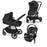 Cybex EOS 2-in-1 Stroller + Aton2 Travel System - Black/Lavastone
