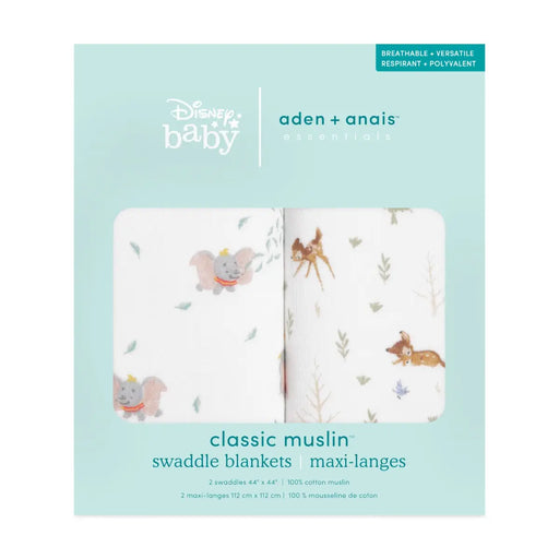 Aden + Anasis Muslin Swaddle Blankets 2pc - Disney + Friends