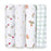 Aden + Anasis Muslin Swaddle Blanket 4pc - Elephant Circus