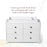 Little Seeds KD Double Dresser Topper Change Table Top - White (Laurel and Aster)