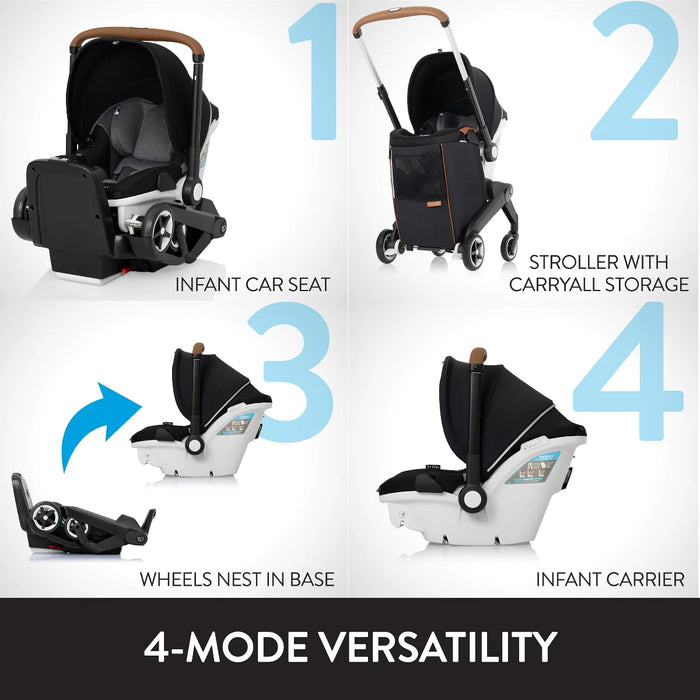 Evenflo Gold Shyft DualRide Infant Car Seat & Stroller Combo - Onyx Black