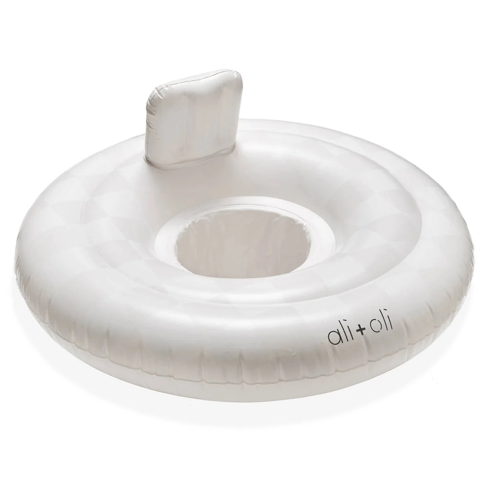 Ali+Oli Swim Seat Ring Pool Float - Checkers