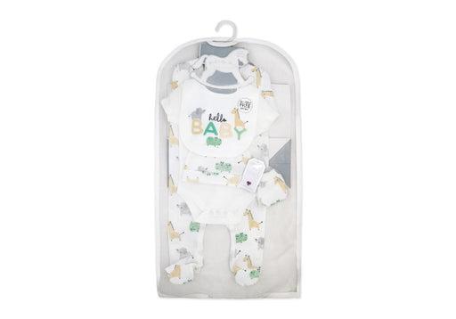 Rose Textiles Rock A Bye Baby- Neutral 5 Pieces Multipack Set: Hello