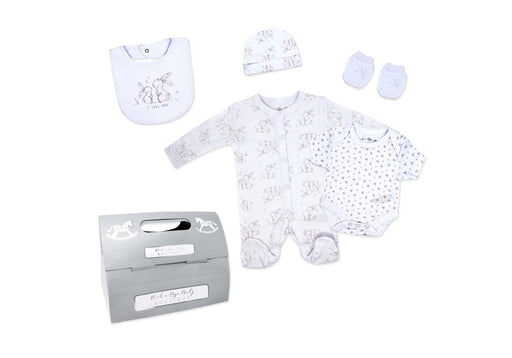 Rose Textiles Rock A Bye Baby- Girls 5 Pieces Multipack Set: Bunny