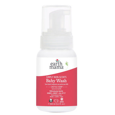 Earth Mama Natural Non-Scents Baby Wash 160ml