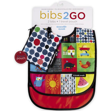 Crocodile Creek Bibs 2 Go Sets - Kid's World