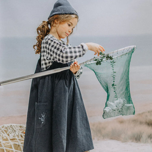 Souris Mini Long Sleeve T-Shirt - Black & White Plaid