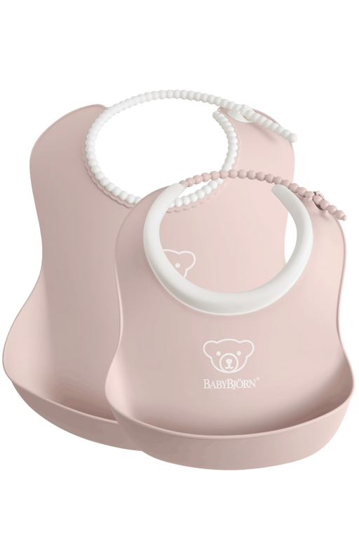 Bjorn Baby Feeding Bib Set Powder - Pink