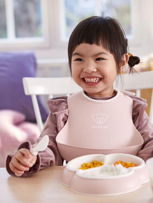 Bjorn Baby Feeding Bib Set Powder - Pink