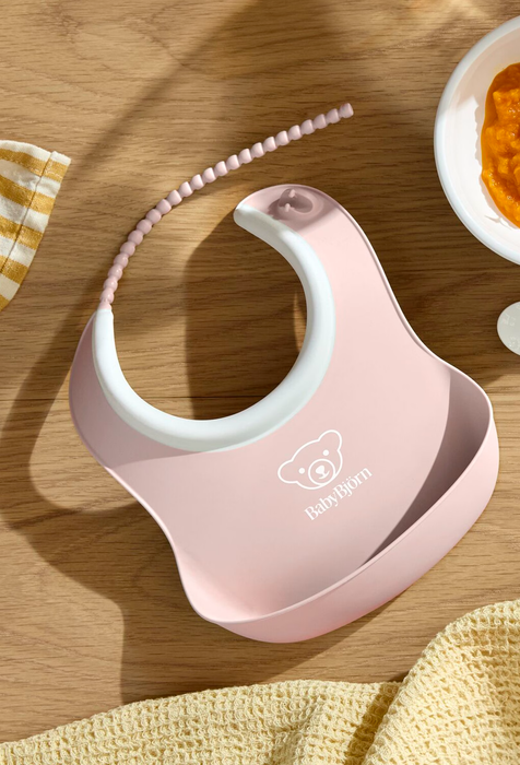 Bjorn Baby Feeding Bib Set Powder - Pink
