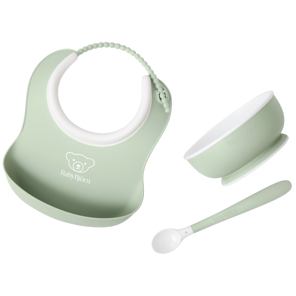 Bjorn Baby Feeding Set 3pc - Powder Green