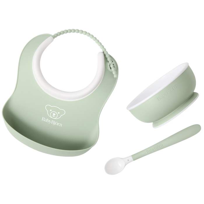 Bjorn Baby Feeding Set 3pc - Powder Green