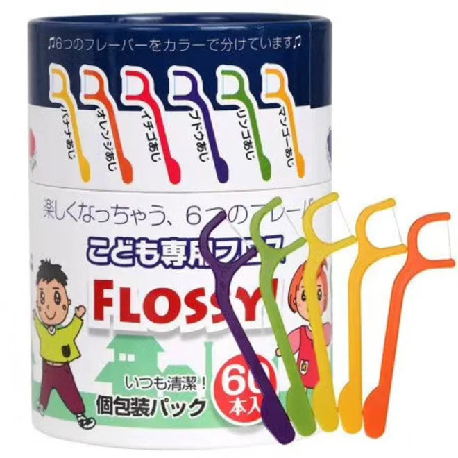 Flossy Kids Dental Floss - 60pcs