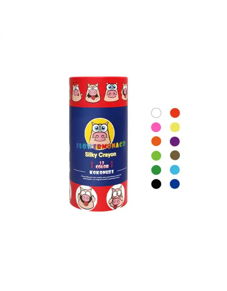 Flower Monaco Silky Crayon - 12 Colors