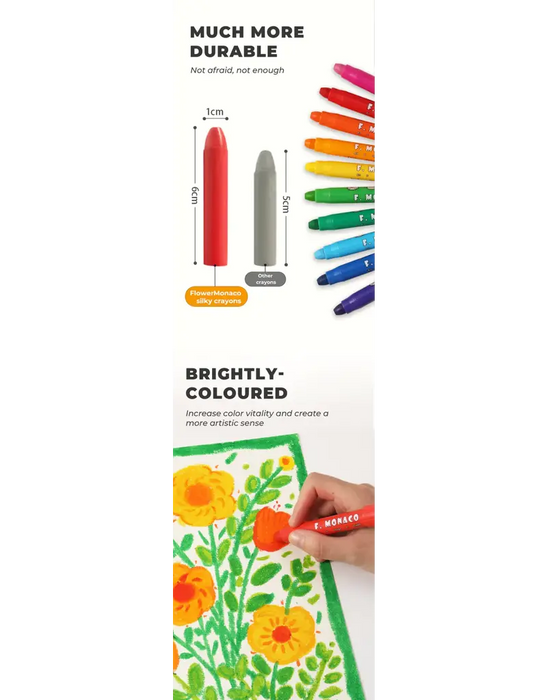 Flower Monaco Silky Crayon - 3 Colors