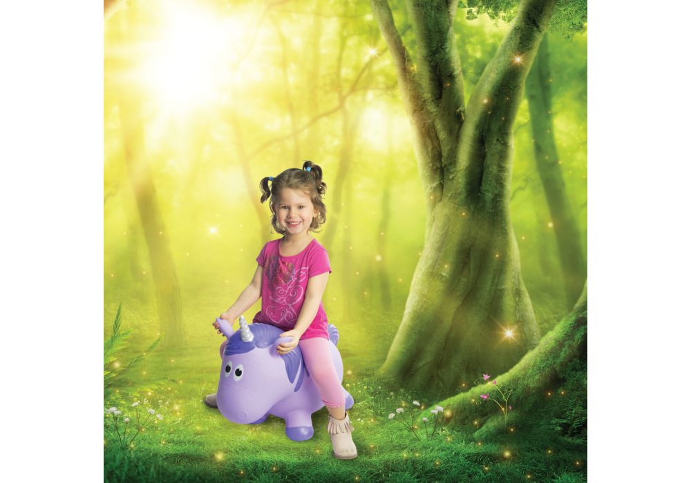 Rose Textiles Fantasy Hoppers - Purple Unicorn