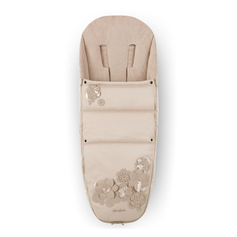 Cybex Platinum Footmuff - Simply Flowers Beige
