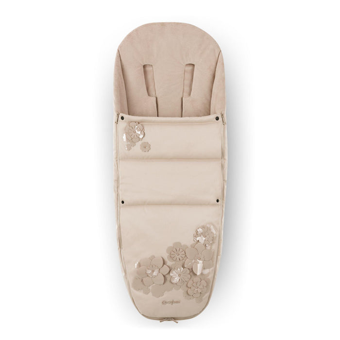 Cybex Platinum Footmuff - Simply Flowers Beige