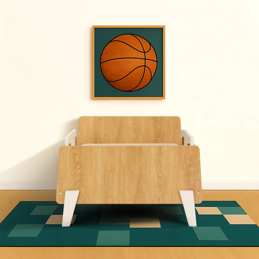 Dadada Fun Bed - White/Red Oak (2box)