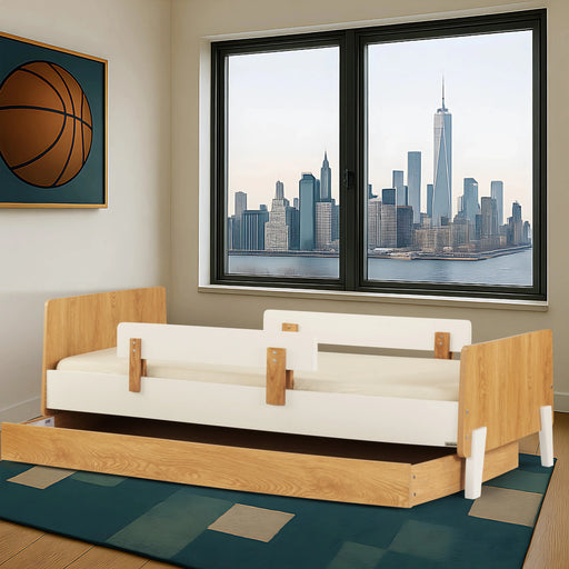 Dadada Fun Bed - White/Red Oak (2box)