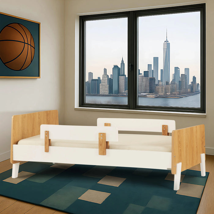 Dadada Fun Bed - White/Red Oak (2box)