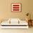 Dadada Fun Bed - White/Red Oak (2box)
