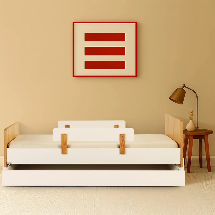 Dadada Fun Bed - White/Red Oak (2box)