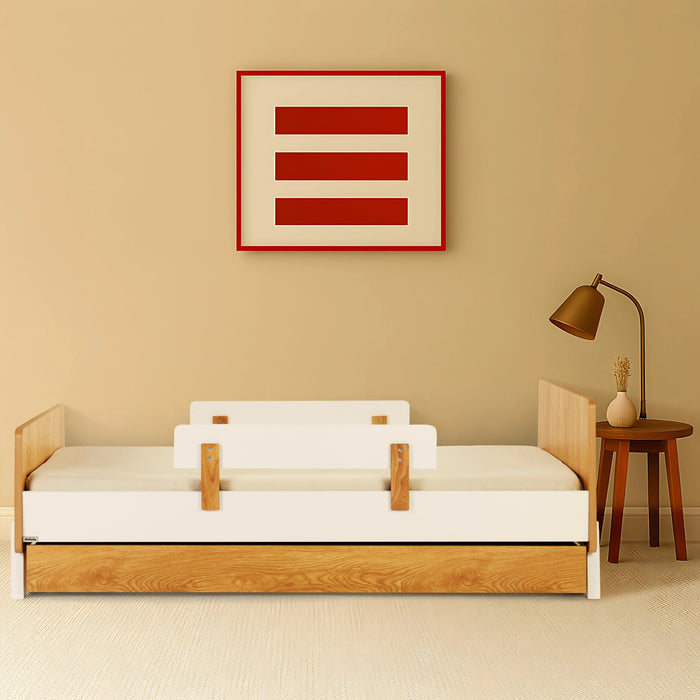 Dadada Fun Bed - White/Red Oak (2box)