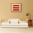 Dadada Fun Bed - White/Red Oak (2box)