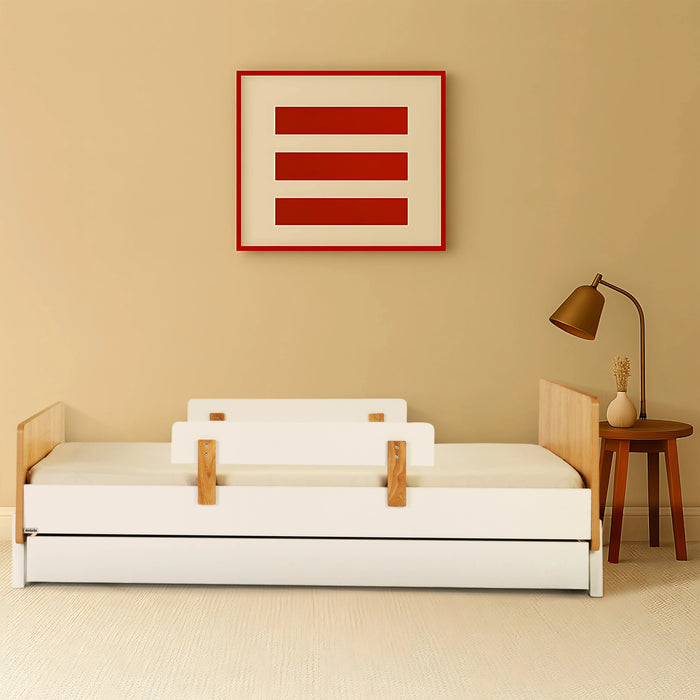 Dadada Fun Bed - White/Red Oak (2box)