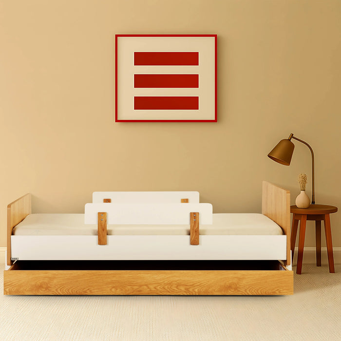 Dadada Fun Bed - White/Red Oak (2box)