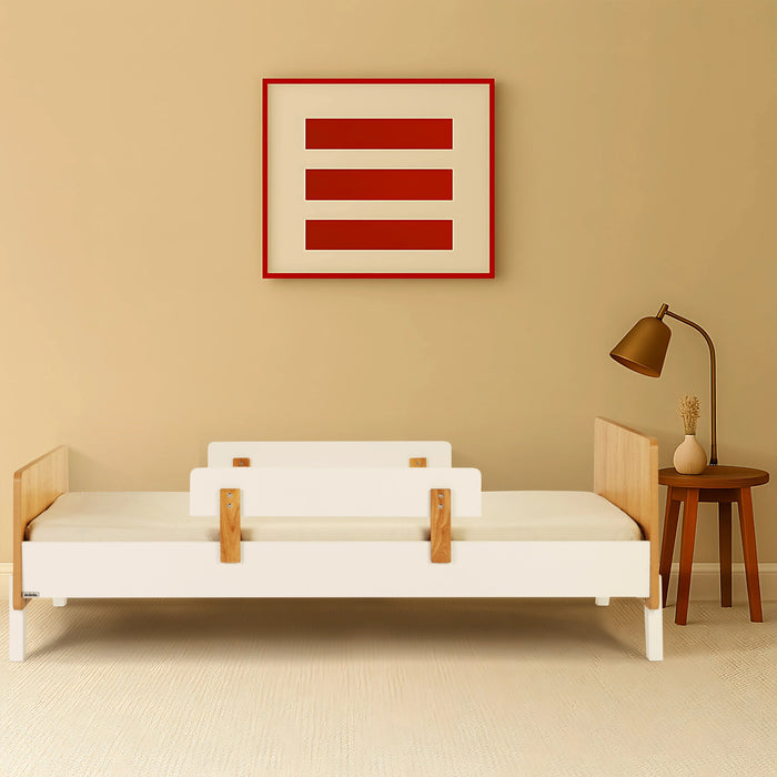 Dadada Fun Bed - White/Red Oak (2box)