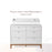 Little Seeds KD Double Dresser Topper Change Table Top - White (Laurel and Aster)