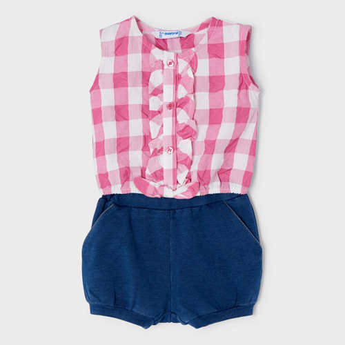 Mayoral Gingham Short Set - Camelia  (1240-86)