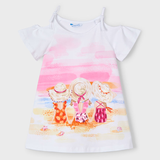 Mayoral Girl Casual Dress - Blanco